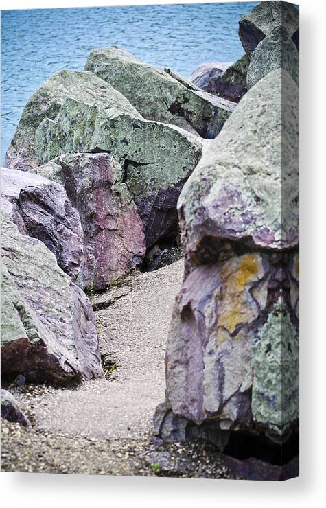 Granite Path Canvas Print featuring the photograph Granite Path by Christi Kraft
