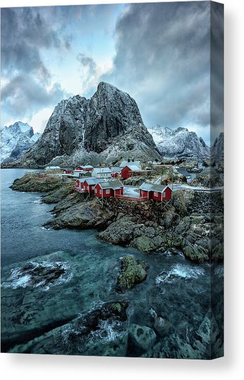 Sky Canvas Print featuring the photograph Hamnoy Norway by Roberta Kayne