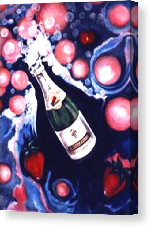 New Year Art Work Canvas Print featuring the painting Happy New Year by Jordana Sands