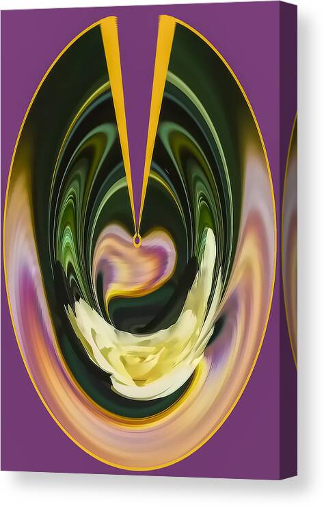 Purple Canvas Print featuring the photograph Heart of the Rose by Maria Coulson