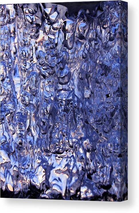 Ice Canvas Print featuring the photograph Ice to Water by Sami Tiainen