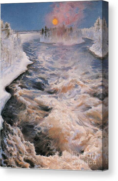 Akseli Gallen-kallela Canvas Print featuring the painting Imatra by Celestial Images