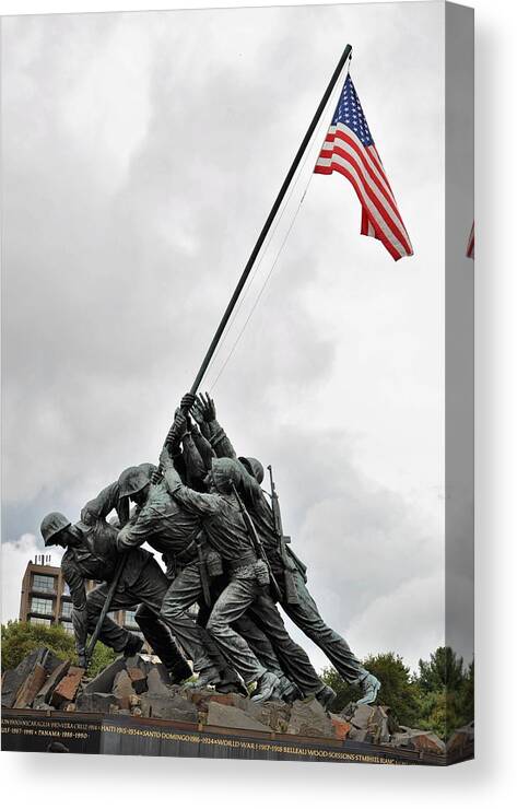Monuments Canvas Print featuring the photograph Iwo Jima Memorial by Charles HALL
