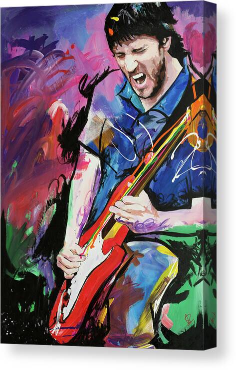 John Canvas Print featuring the painting John Frusciante by Richard Day