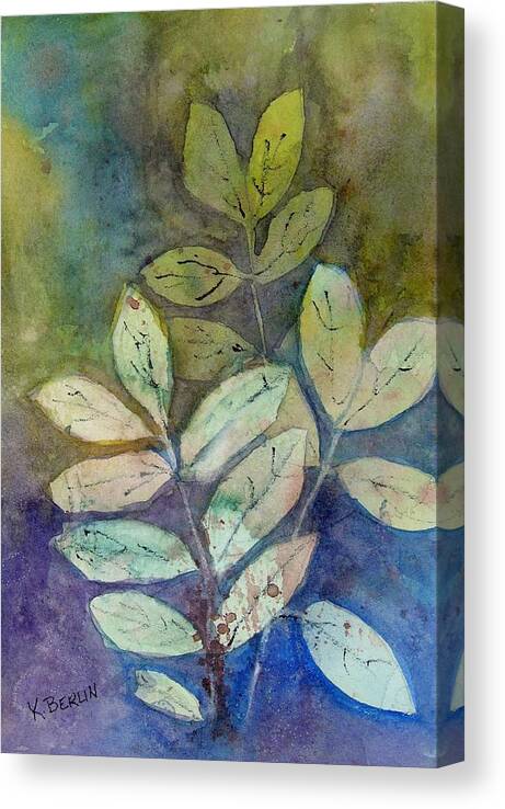 Leaves Canvas Print featuring the photograph Leaves 3 by Katherine Berlin