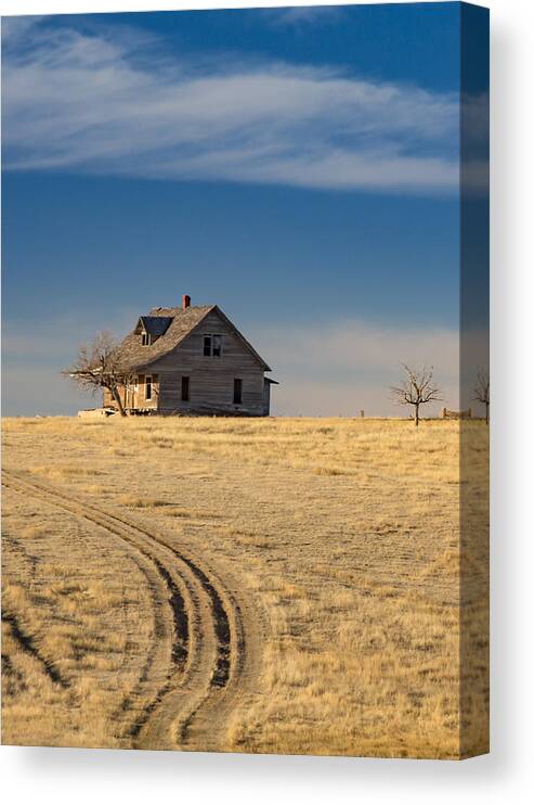 2016 Canvas Print featuring the photograph Little House on the Prairie by Bridget Calip