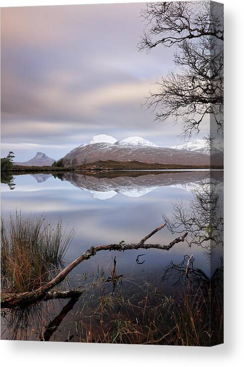 Scotland Canvas Print featuring the photograph Loch Cul Dromannan by Grant Glendinning