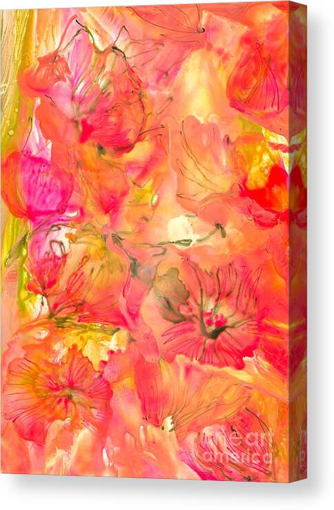  Canvas Print featuring the painting Love potion 1 by Heather Hennick