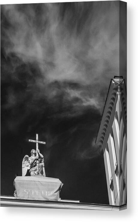 Russian Artists New Wave Canvas Print featuring the photograph Lutheran Church of Peter amd Paul in St. Petersburg by Dmitry Soloviev