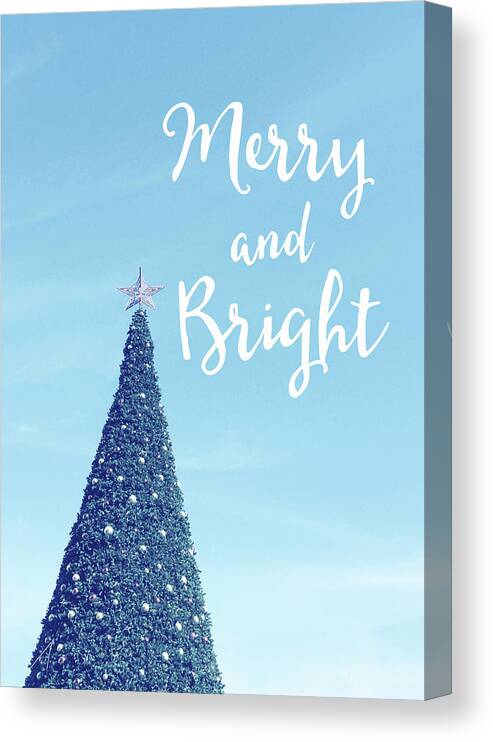 Merry And Bright Canvas Print featuring the photograph Merry and Bright - Art by Linda Woods by Linda Woods