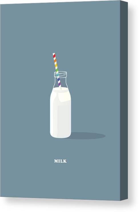 Movie Poster Canvas Print featuring the digital art Milk - Alternative Movie Poster by Movie Poster Boy