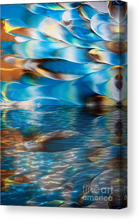 Abstract Canvas Print featuring the painting Mixed Media Abstract 112116 by Mas Art Studio