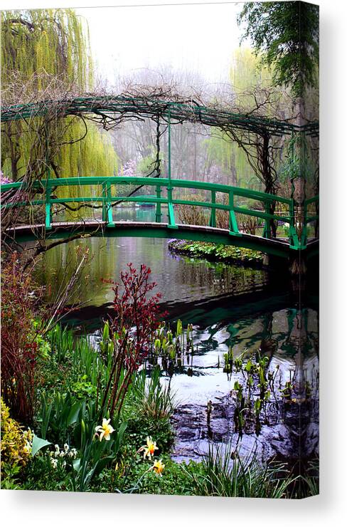 France Canvas Print featuring the photograph Monet's Magical Bridge by Susie Weaver