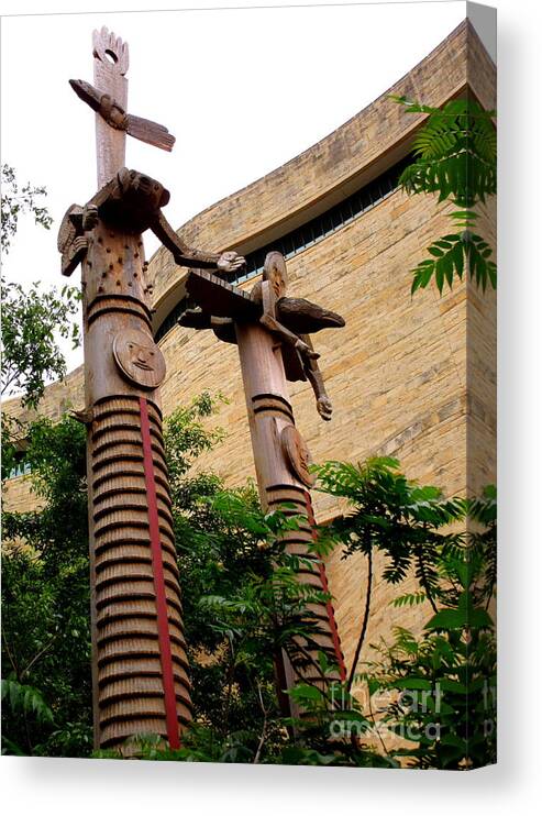 National Museum Of The American Indian Canvas Print featuring the photograph National Museum Of The American Indian 3 by Randall Weidner