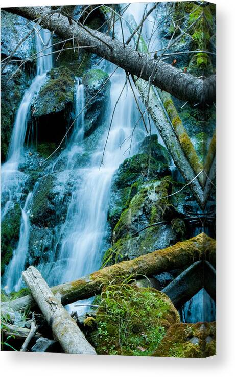 Nine Mile Falls Canvas Print featuring the photograph Nine Mile Falls by Troy Stapek