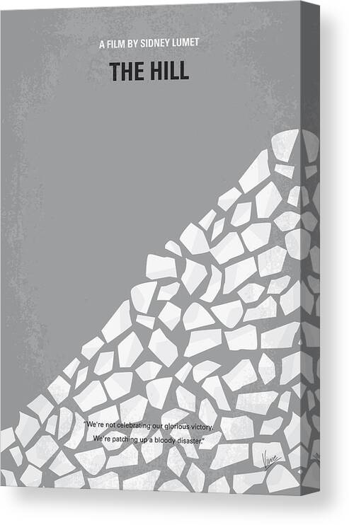 The Hill Canvas Print featuring the digital art No091 My The Hill minimal movie poster by Chungkong Art