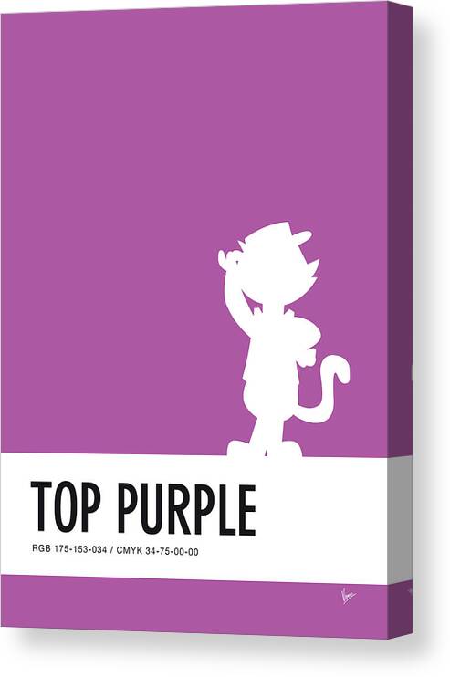 Brain Canvas Print featuring the digital art No11 My Minimal Color Code poster Top Cat by Chungkong Art