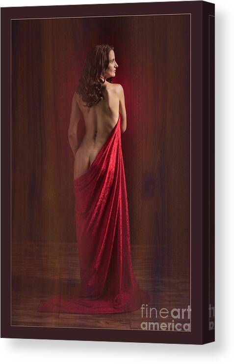 Nude Canvas Print featuring the photograph Nude Young Woman 1718.01 by Kendree Miller