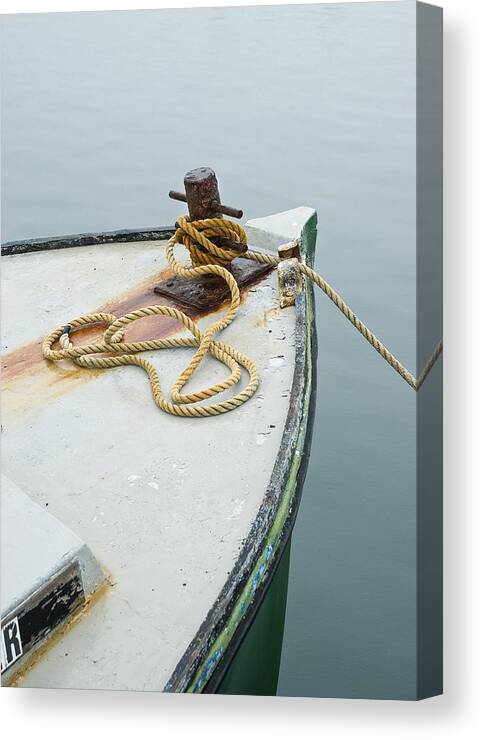 Fishing Canvas Print featuring the photograph Oak Bluffs Fishing Boat by Charles Harden
