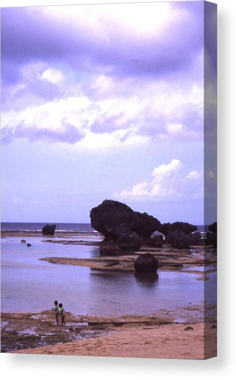 Okinawa Canvas Print featuring the photograph Okinawa Beach 20 by Curtis J Neeley Jr