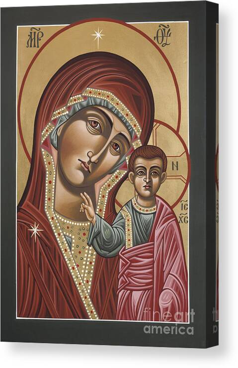 Our Lady Of Kazan Canvas Print featuring the painting Our Lady of Kazan 117 by William Hart McNichols