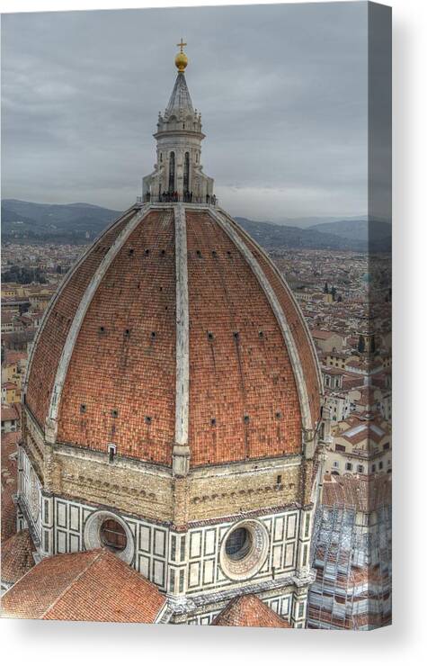 Italy Canvas Print featuring the photograph Piazza del Duomo by Bill Hamilton