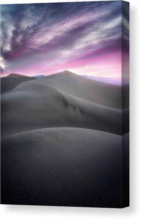 Sunrise Canvas Print featuring the photograph Pink Layers by Nicki Frates