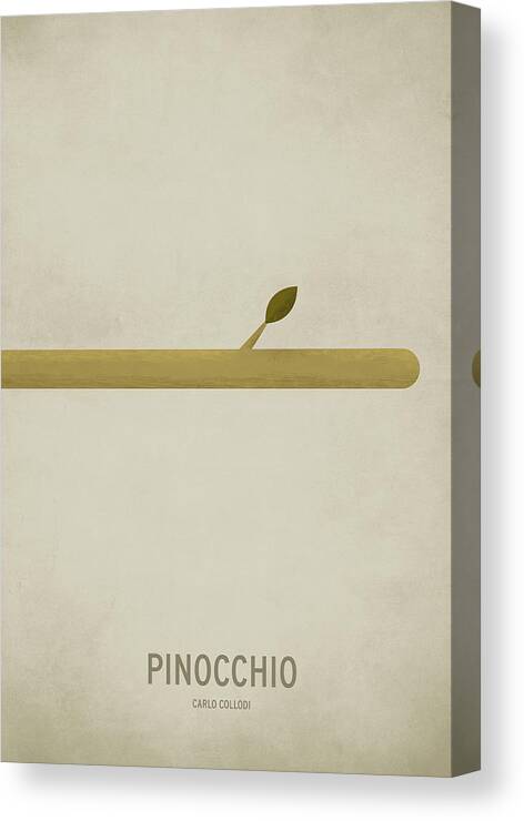 Pinocchio Canvas Print featuring the digital art Pinocchio by Christian Jackson