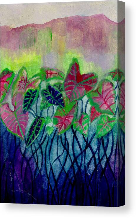 Plants Canvas Print featuring the painting Plantas by Lydia L Kramer