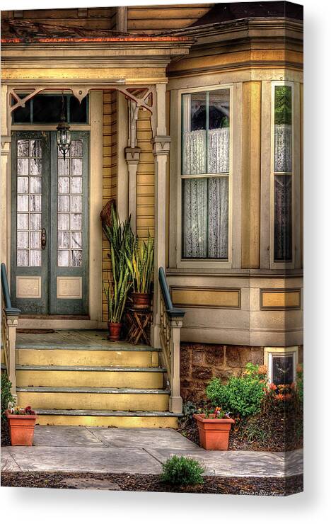 Savad Canvas Print featuring the photograph Porch - House 109 by Mike Savad