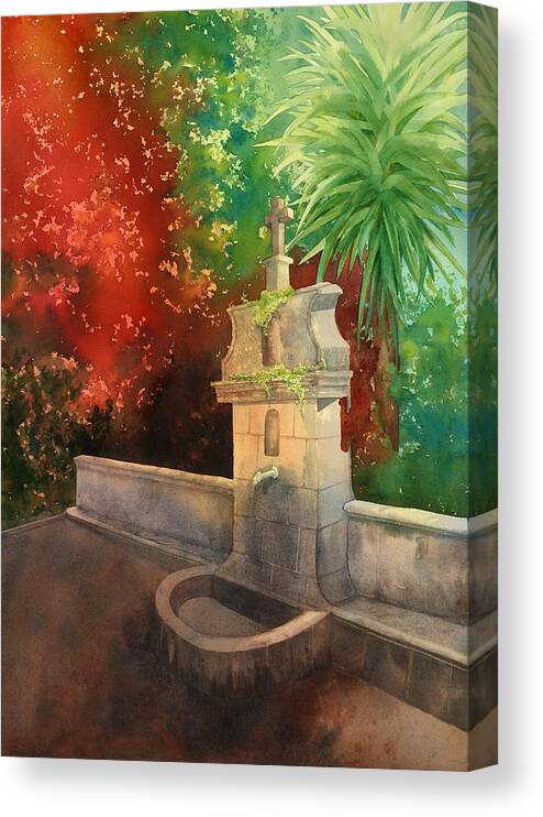 Ancient Canvas Print featuring the painting Portugal by Johanna Axelrod