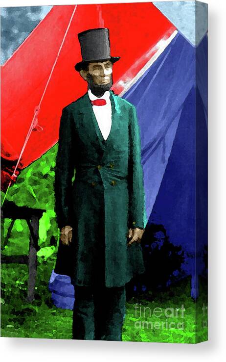 Lincoln Canvas Print featuring the photograph President Lincoln by Jost Houk
