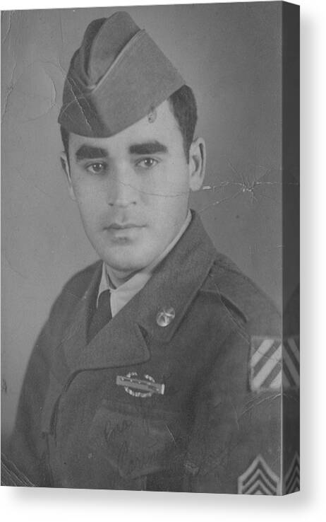 Military Canvas Print featuring the photograph Proud Puerto Rican-American soldier.. by WaLdEmAr BoRrErO