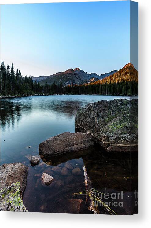 Landscape Canvas Print featuring the photograph Quiet Morning by Steven Reed