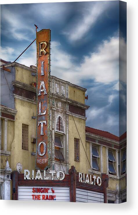 Rialto Theater Canvas Print featuring the photograph Rialto Theater by Steven Michael