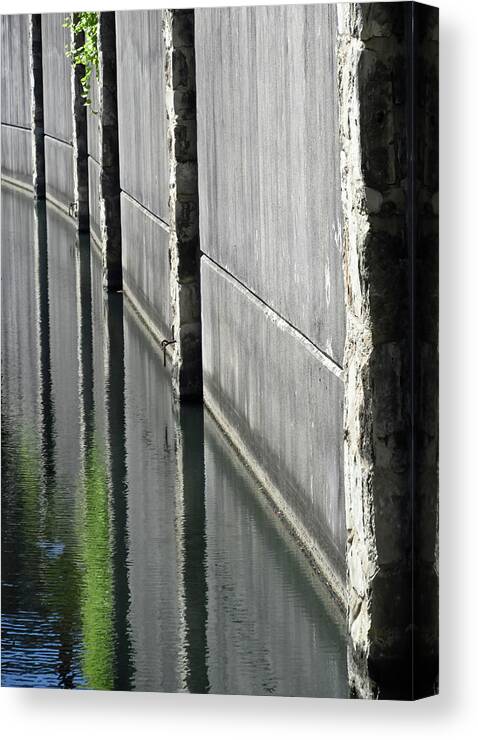 San Antonio Canvas Print featuring the photograph Riverwalk Reflections by Tony Grider