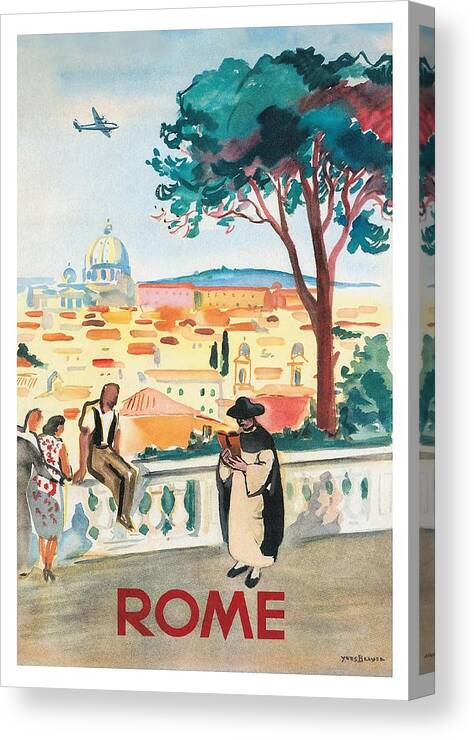 TV80 Vintage 1930 A4 Roma Rome Italy Italian Travel Tourism Poster Re-print