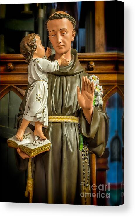 Saint Anthony Canvas Print featuring the photograph Saint Anthony by Adrian Evans