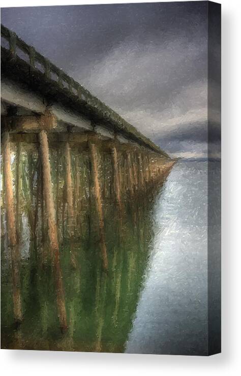 Scenic Canvas Print featuring the photograph Sandpoint Longbridge by Lee Santa