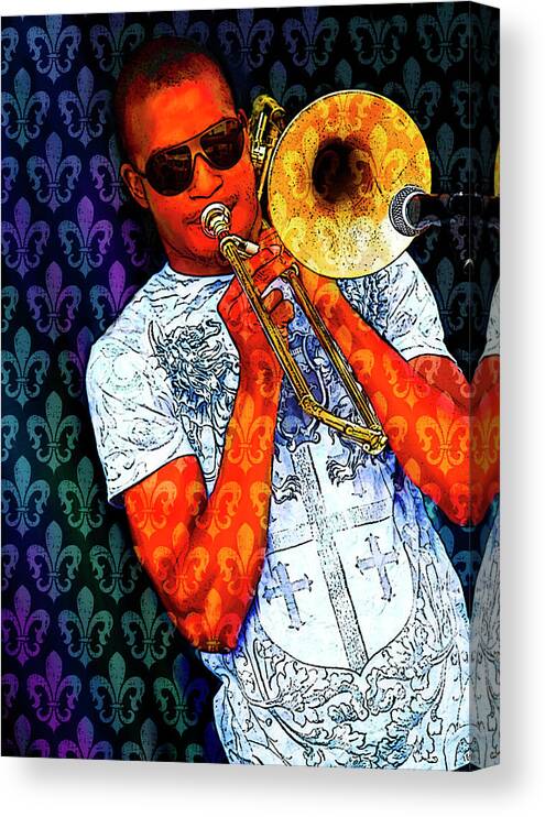 Trombone Shorty Canvas Print featuring the photograph Shorty by Tammy Wetzel