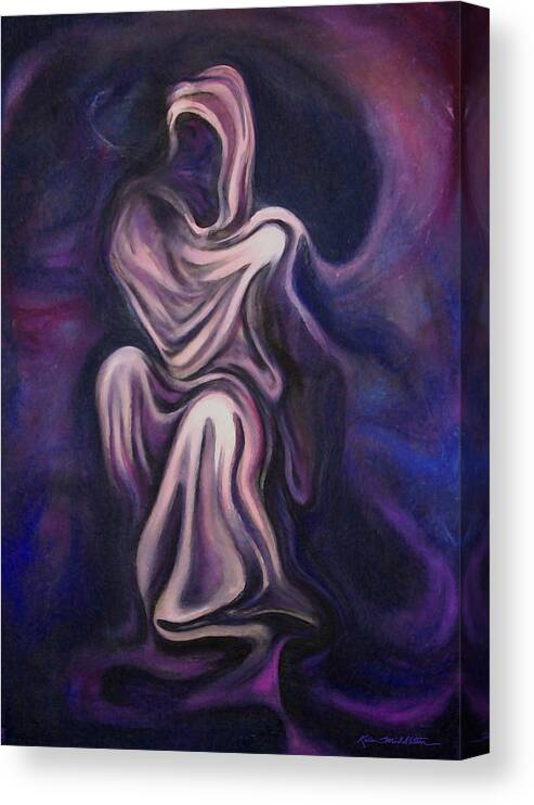 Shroud Canvas Print featuring the painting Shroud by Kevin Middleton