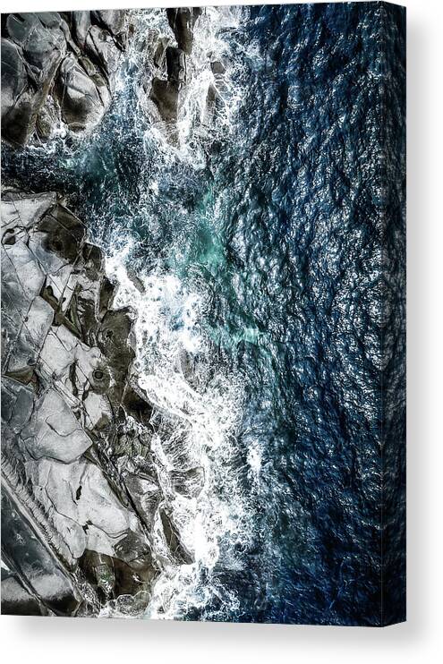 Drone Canvas Print featuring the photograph Skagerrak Coastline - Aerial Photography by Nicklas Gustafsson