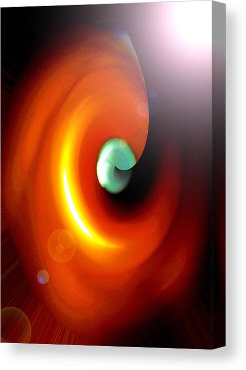 Abstract Art Canvas Print featuring the digital art Smile by James Granberry