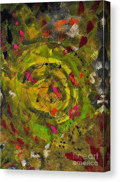 Abstract Canvas Print featuring the painting Snail by Chani Demuijlder