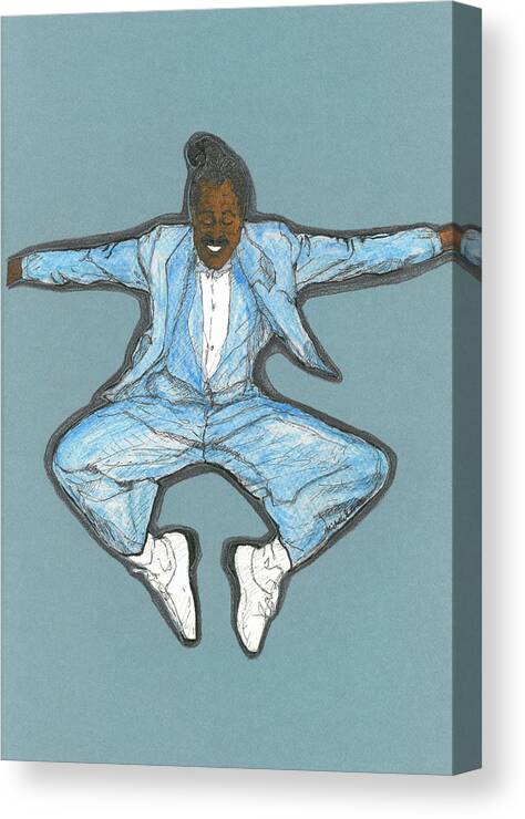 Cab Calloway Canvas Print featuring the mixed media Spirit of Cab Calloway by Michelle Gilmore
