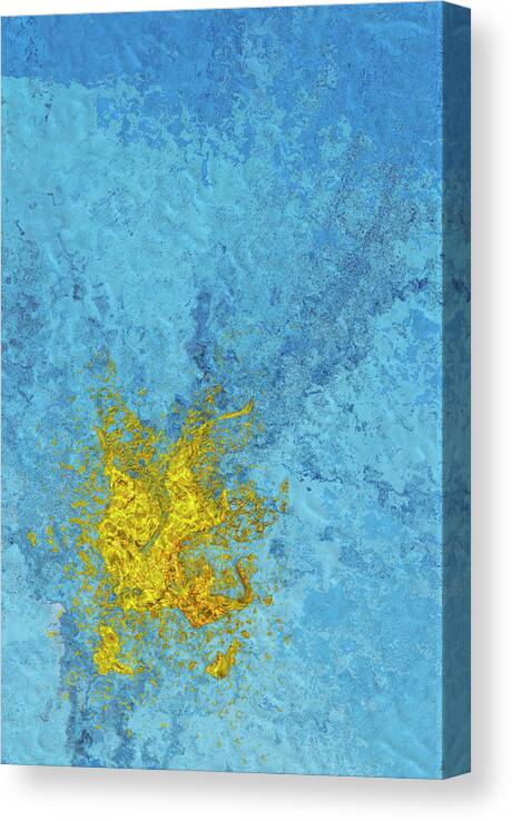 Abstract Canvas Print featuring the painting Splash 2 by Jack Zulli