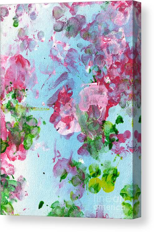 Lian Xin Art Canvas Print featuring the painting Spring Flowers by Antony Galbraith