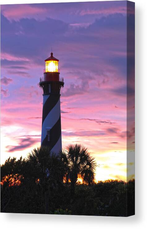 Lighthouse Canvas Print featuring the photograph St. Augustine Light by Robert Och