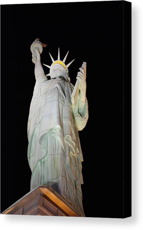Statues Canvas Print featuring the photograph Statue of Liberty.... Not by John Schneider
