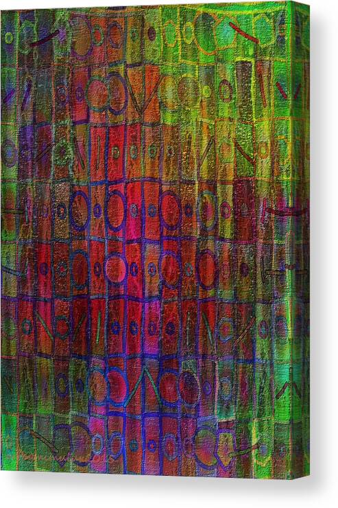 Sticks Canvas Print featuring the digital art Sticks and Stones wont Scratch Your Bones by Mimulux Patricia No